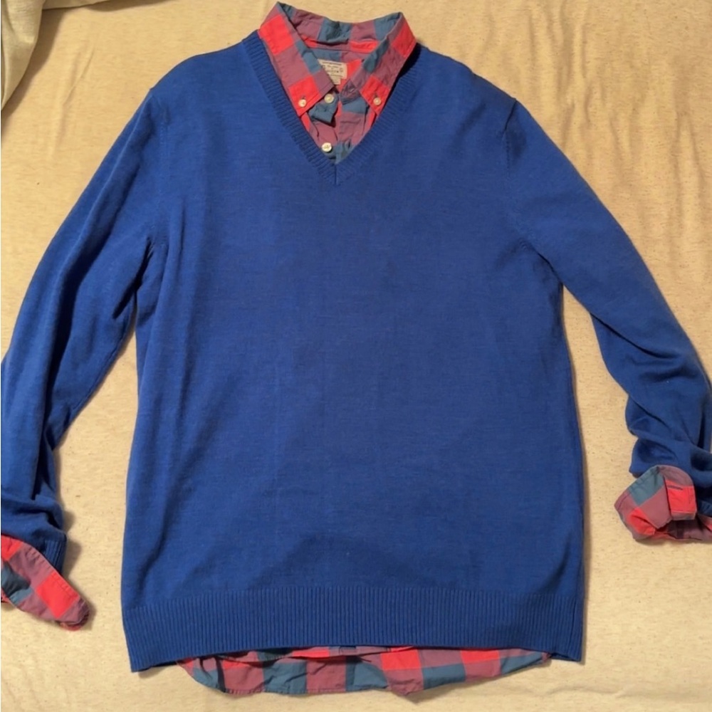 Banana Republic Sweater / J Crew Tailored Dress Shirt